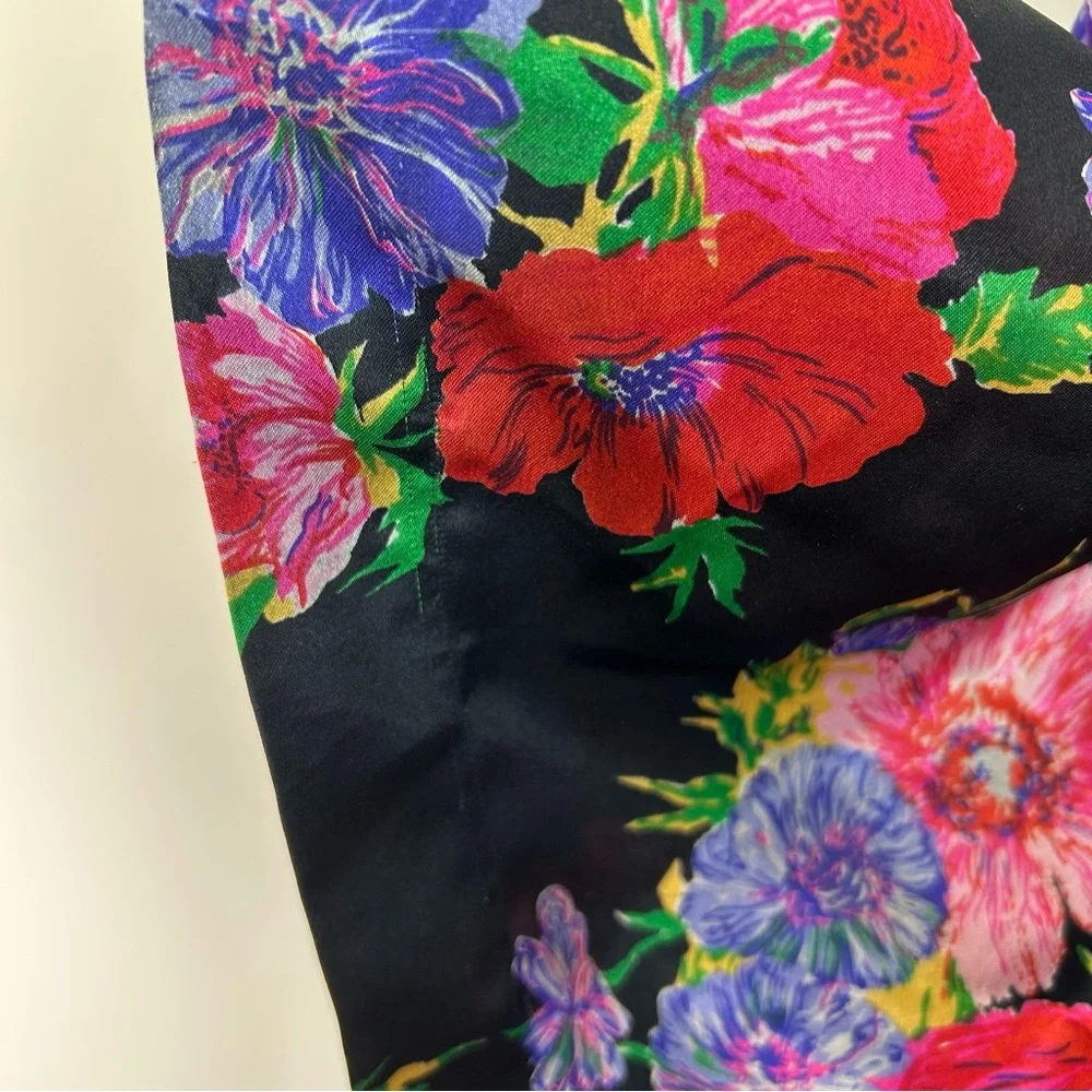 Vintage California Dynasty Satin Floral Robe‎ - Picture 8 of 11